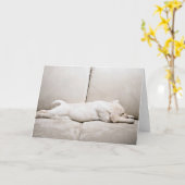 Niedliche Kleintiere | Schläfengelbes Labrador-Wel Karte (Gelbe Blume)