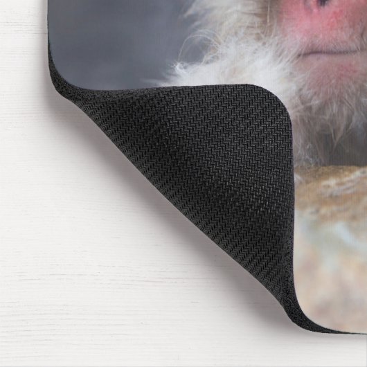Niedliche Kleintiere | Schneeaffe Mousepad (Ecke)