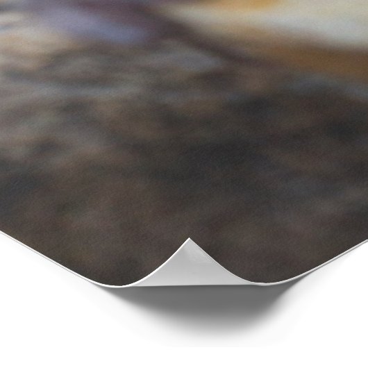 Niedliche Kleintiere | Schneeaffe Poster (Ecke)