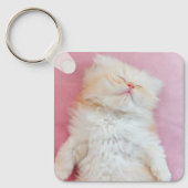 Niedliche Kleintiere | Schönes Kittenschlafen Schlüsselanhänger (Vorderseite)