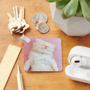Niedliche Kleintiere   Schönes Kittenschlafen Schlüsselanhänger