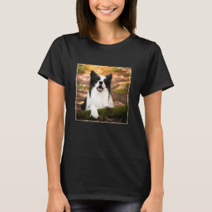 Niedliche Kleintiere Schwarz-Weiß-Border-Collie T-Shirt