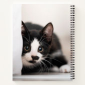 Niedliche Kleintiere | Schwarze und weiße Kätzchen Notizblock (Rückseite)
