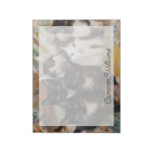 Niedliche Kleintiere | Schwarze und weiße Kätzchen Notizblock (Rotiert)