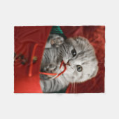 Niedliche Kleintiere | Scottish Fold Kitten Fleecedecke (Vorderseite (Horizontal))
