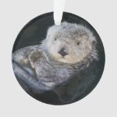 Niedliche Kleintiere | Sea Otter Floating Ornament (Vorderseite)