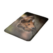 Niedliche Kleintiere | Shetland Sheepdog Welppy Badematte (Schrägansicht)
