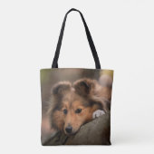 Niedliche Kleintiere | Shetland Sheepdog Welppy Tasche (Rückseite)