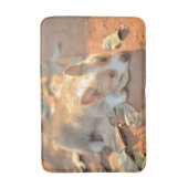 Niedliche Kleintiere | Shy Corgi Badematte (Vorderseite Vertikal)