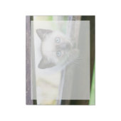 Niedliche Kleintiere | Siamese Kitten 2 Notizblock (Rotiert)