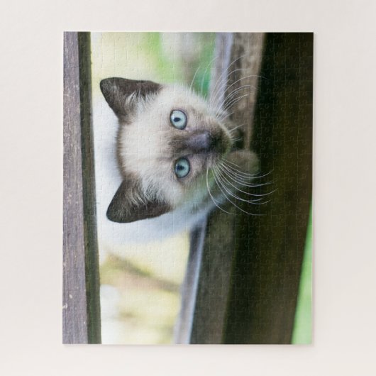 Niedliche Kleintiere | Siamese Kitten 2 Puzzle (Vertikal)