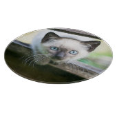 Niedliche Kleintiere | Siamese Kitten 2 Schneidebrett (Ecke)