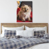 Niedliche Kleintiere | Siamese Kitten Leinwanddruck (Insitu (Schlafzimmer))
