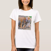 Niedliche Kleintiere | Sibirische Tiger-Familie T-Shirt (Vorderseite)