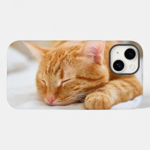 Niedliche Kleintiere   Sleeping Ginger Cat Case-Mate iPhone 14 Hülle