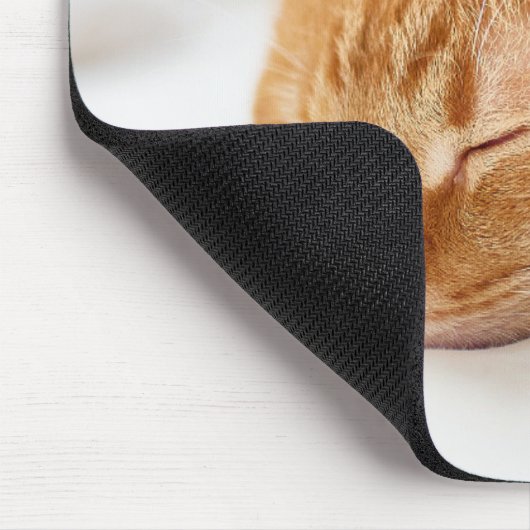 Niedliche Kleintiere | Sleeping Ginger Cat Mousepad (Ecke)