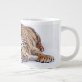 Niedliche Kleintiere | Sleepy Baby Tiger Cub Jumbo-Tasse (Rechts)
