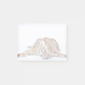 Niedliche Kleintiere | Sleepy Baby Tiger Cub Post-it Klebezettel (Vorderseite)
