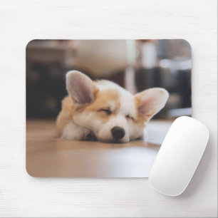 Niedliche Kleintiere Sleepy Corgi Mousepad
