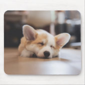 Niedliche Kleintiere | Sleepy Corgi Mousepad (Vorne)