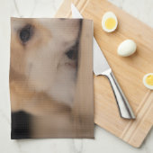 Niedliche Kleintiere | Sleepy Corgi Puppy Geschirrtuch (Viertel Falte)