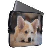 Niedliche Kleintiere | Sleepy Corgi Puppy Laptopschutzhülle (Vorne Rechts)