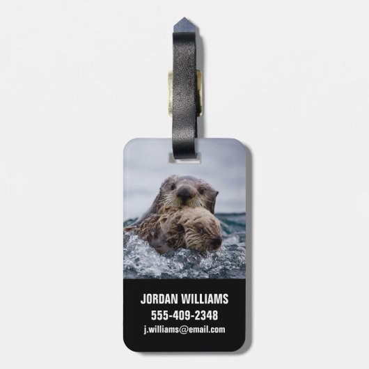 Niedliche Kleintiere | Sonstiges Baby & Mutter Gepäckanhänger (Rückseite vertikal)