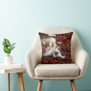 Niedliche Kleintiere   Spanier im Herbstbereich Kissen