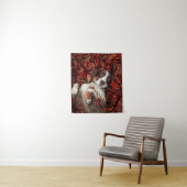 Niedliche Kleintiere | Spanier im Herbstbereich Wandteppich (Beispiel)