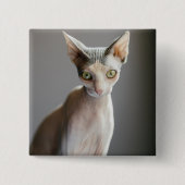 Niedliche Kleintiere | Sphinx Cat Button (Vorderseite)
