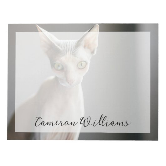 Niedliche Kleintiere | Sphinx Cat Notizblock (Vorderseite)