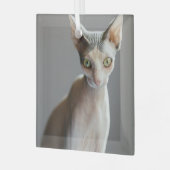 Niedliche Kleintiere | Sphinx Cat Ornament Aus Glas (Vorderseite links)