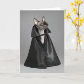 Niedliche Kleintiere | Sphynx Hairless Cat Karte (Gelbe Blume)