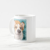 Niedliche Kleintiere | Sweet Corgi Puppy Face Kaffeetasse (Vorderseite Links)