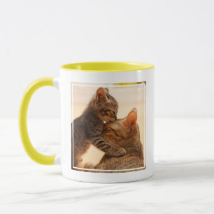 Niedliche Kleintiere   Tabby Kitten Kiss Tasse