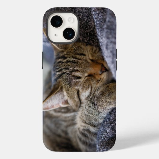 Niedliche Kleintiere | Tabby Kitten Schlafen Case-Mate iPhone Hülle (Rückseite)