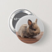 Niedliche Kleintiere | Tiny Baby Bunny Button (Vorne & Hinten)