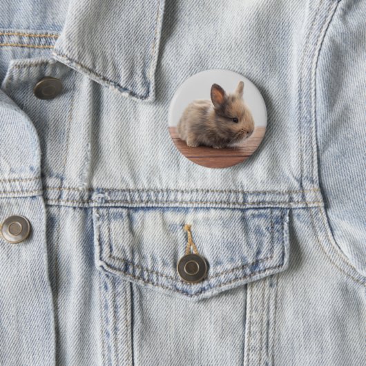 Niedliche Kleintiere | Tiny Baby Bunny Button (Beispiel)