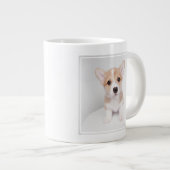 Niedliche Kleintiere | Tiny Corgi Jumbo-Tasse (Vorderseite Rechts)