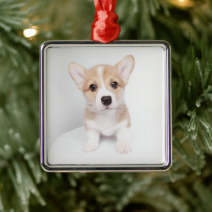Niedliche Kleintiere Tiny Corgi Ornament Aus Metall