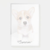 Niedliche Kleintiere | Tiny Corgi Post-it Klebezettel (Vorderseite)