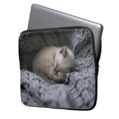 Niedliche Kleintiere | Tiny Kitten Schlafen Laptopschutzhülle (Vorderseite Links)