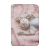 Niedliche Kleintiere | Tiny Orange Striped Kitten Badematte (Vorderseite Vertikal)