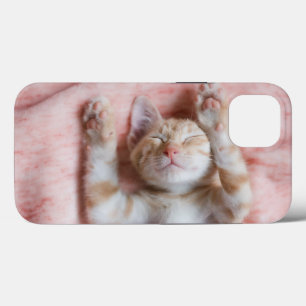 Niedliche Kleintiere Tiny Orange Striped Kitten Case-Mate iPhone Hülle