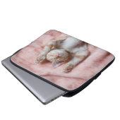 Niedliche Kleintiere | Tiny Orange Striped Kitten Laptopschutzhülle (Vorne Knopf)