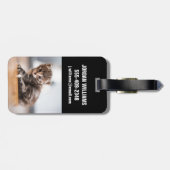 Niedliche Kleintiere | Tiny Tabby Kitten Gepäckanhänger (Rückseite horizontal)
