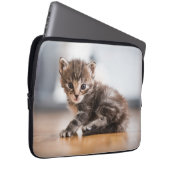 Niedliche Kleintiere | Tiny Tabby Kitten Laptopschutzhülle (Vorne Rechts)