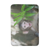 Niedliche Kleintiere | Überraschender Schneeaffe Badematte (Vorderseite Vertikal)