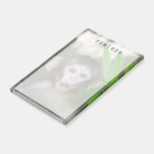 Niedliche Kleintiere | Überraschender Schneeaffe Post-it Klebezettel (angewinkelt)