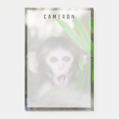 Niedliche Kleintiere | Überraschender Schneeaffe Post-it Klebezettel (Vorderseite)